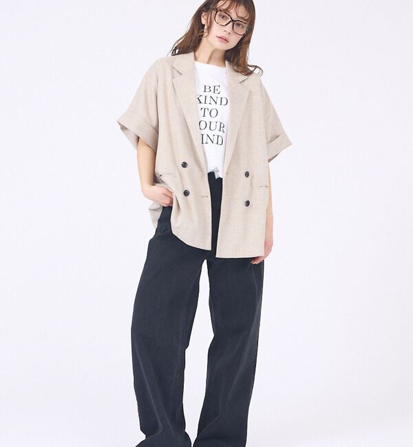 abahouse mavie「【大好評につき再登場！】ハーフスリーブジャケット【予約】」|テーラードジャケット|