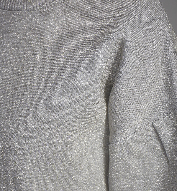 NOMINE「ラメプレーティングボリュームスリーブニット」|ニット・セーター|