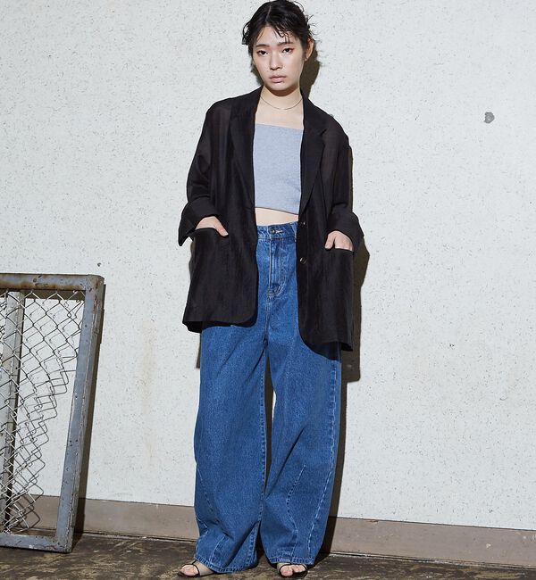 NOMINE「バックスリット シルキー シアー ジャケット」|その他|