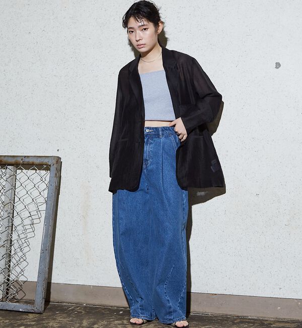 NOMINE「バックスリット シルキー シアー ジャケット」|その他|