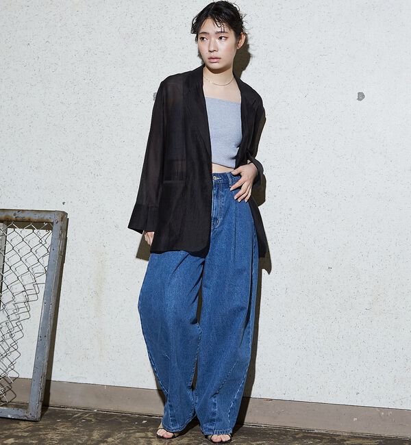 NOMINE「バックスリット シルキー シアー ジャケット」|その他|