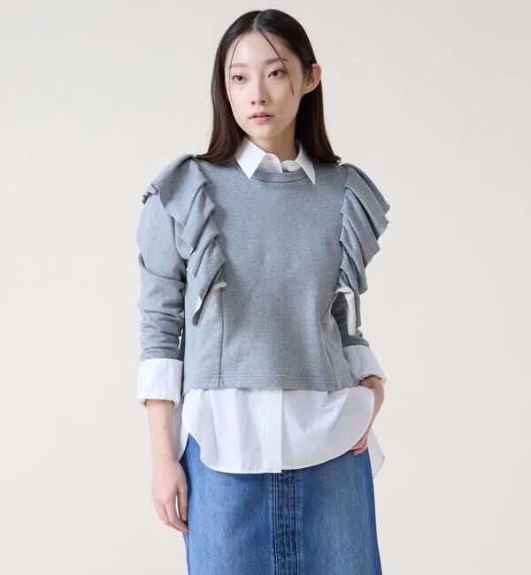 TIARA「フリルスウェット」|Tシャツ・カットソー|