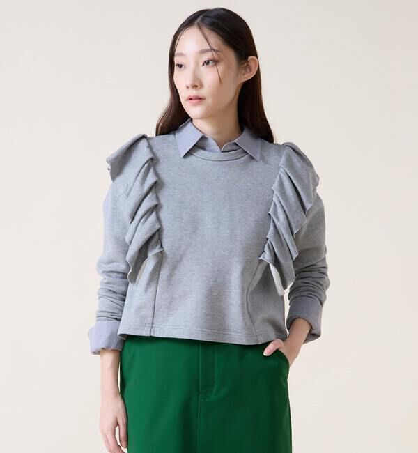 TIARA「フリルスウェット」|Tシャツ・カットソー|