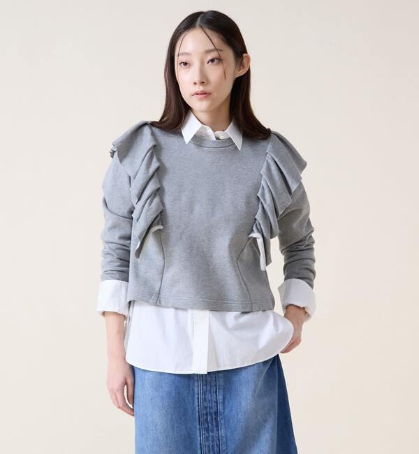 TIARA「フリルスウェット」|Tシャツ・カットソー|