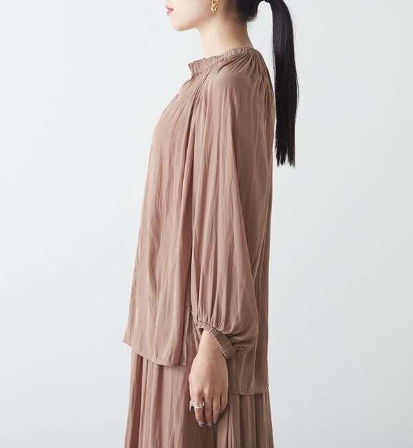 Liesse「ギャザーネックブラウス」|シャツ・ブラウス|