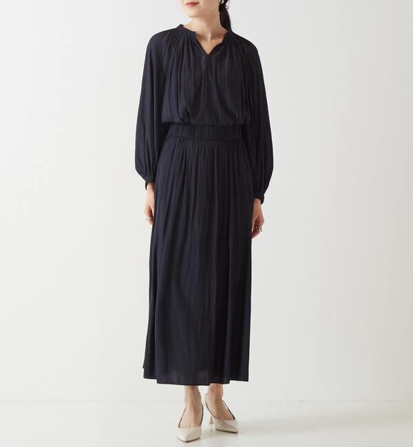 Liesse「ギャザーネックブラウス」|シャツ・ブラウス|