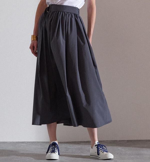 Liesse「ギャザースカート」|スカート|チャコールグレー