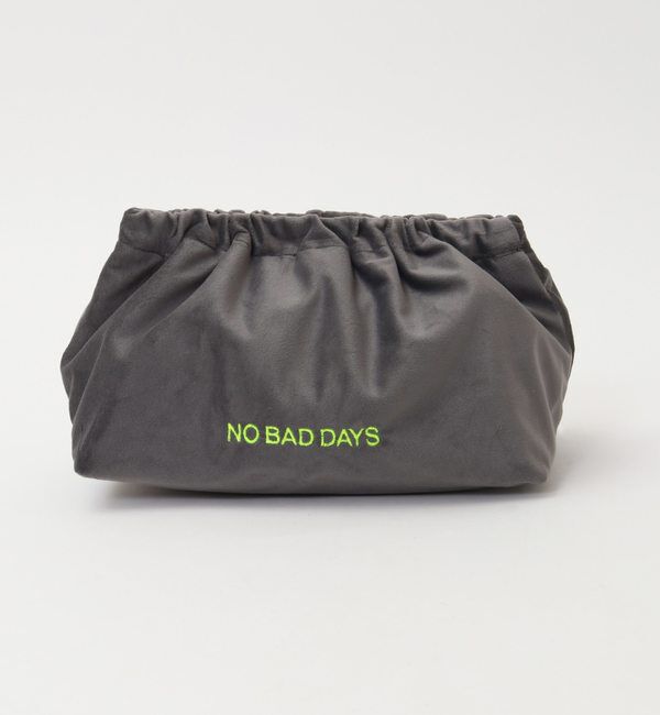 Liesse「【sorbet island/ソルベ アイランド】p.72-73 Embroidered Veivet Clutch Bag」|クラッチバッグ|グレー