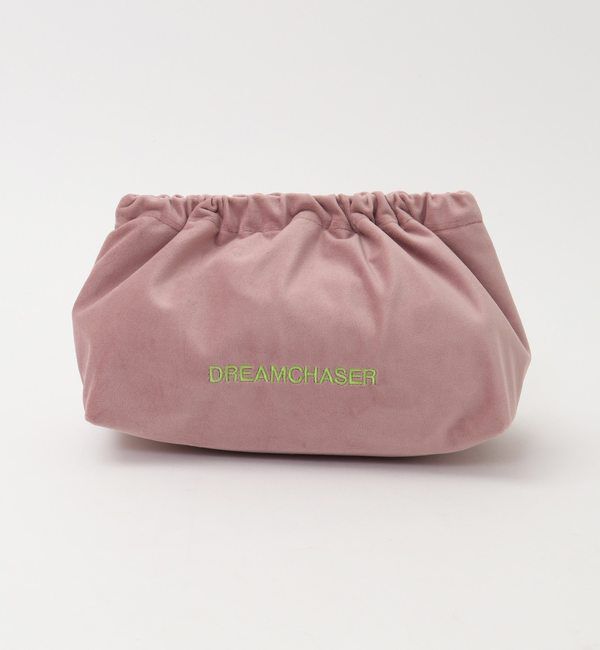 Liesse「【sorbet island/ソルベ アイランド】p.72-73 Embroidered Veivet Clutch Bag」|クラッチバッグ|ピンク