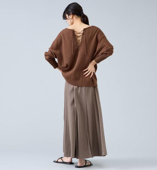 Liesse「レースアップニット」|ニット・セーター|