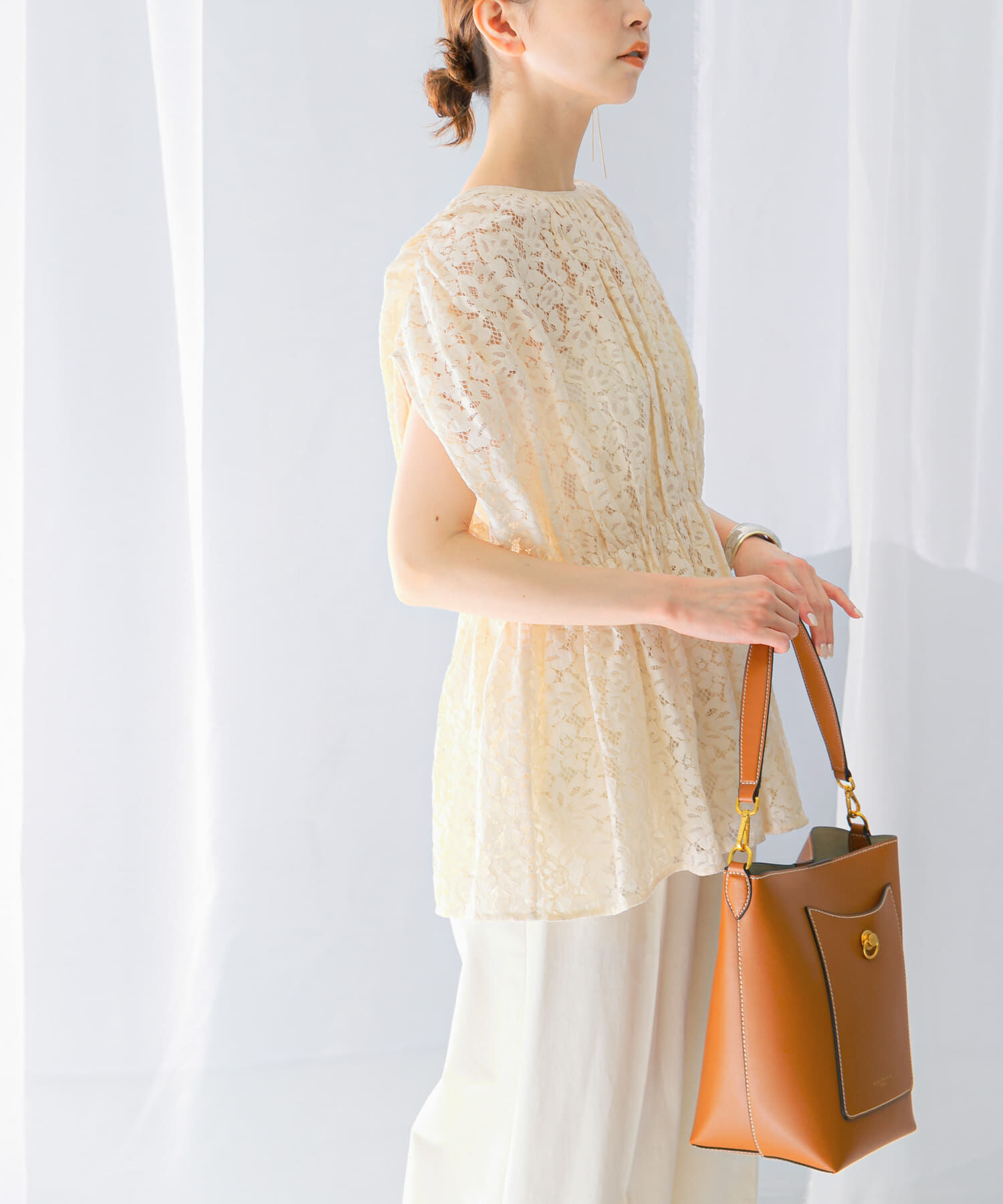 URBAN RESEARCH ROSSO「normment　BOTANICAL LACE TUNIC」|チュニック|