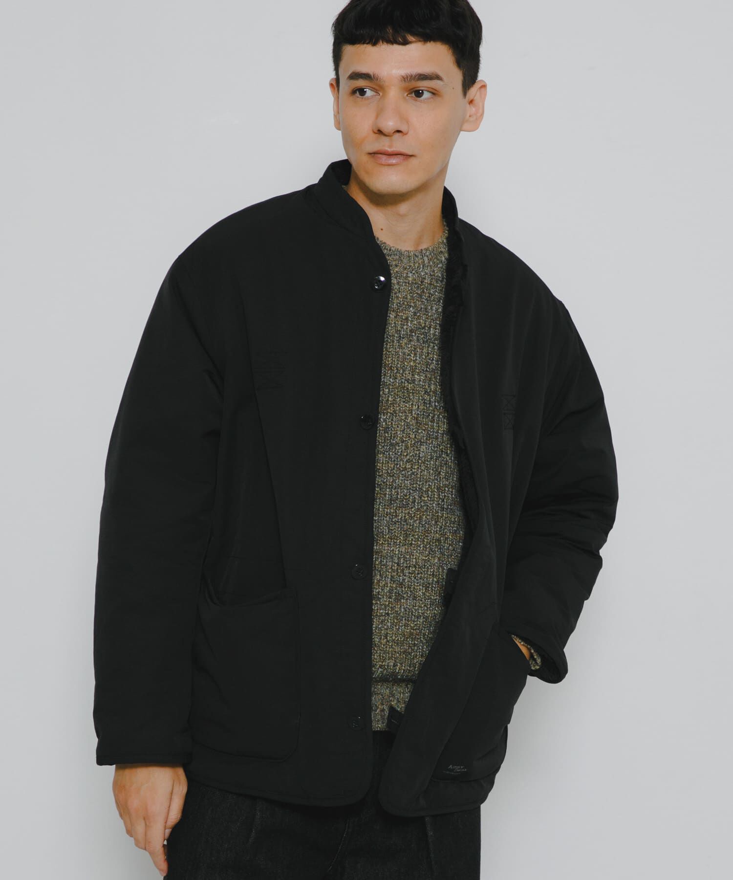 Sonny Label 「『別注』ARMY TWILL&times;Sonny Label　Reversible Jacket」|ノーカラーコート|