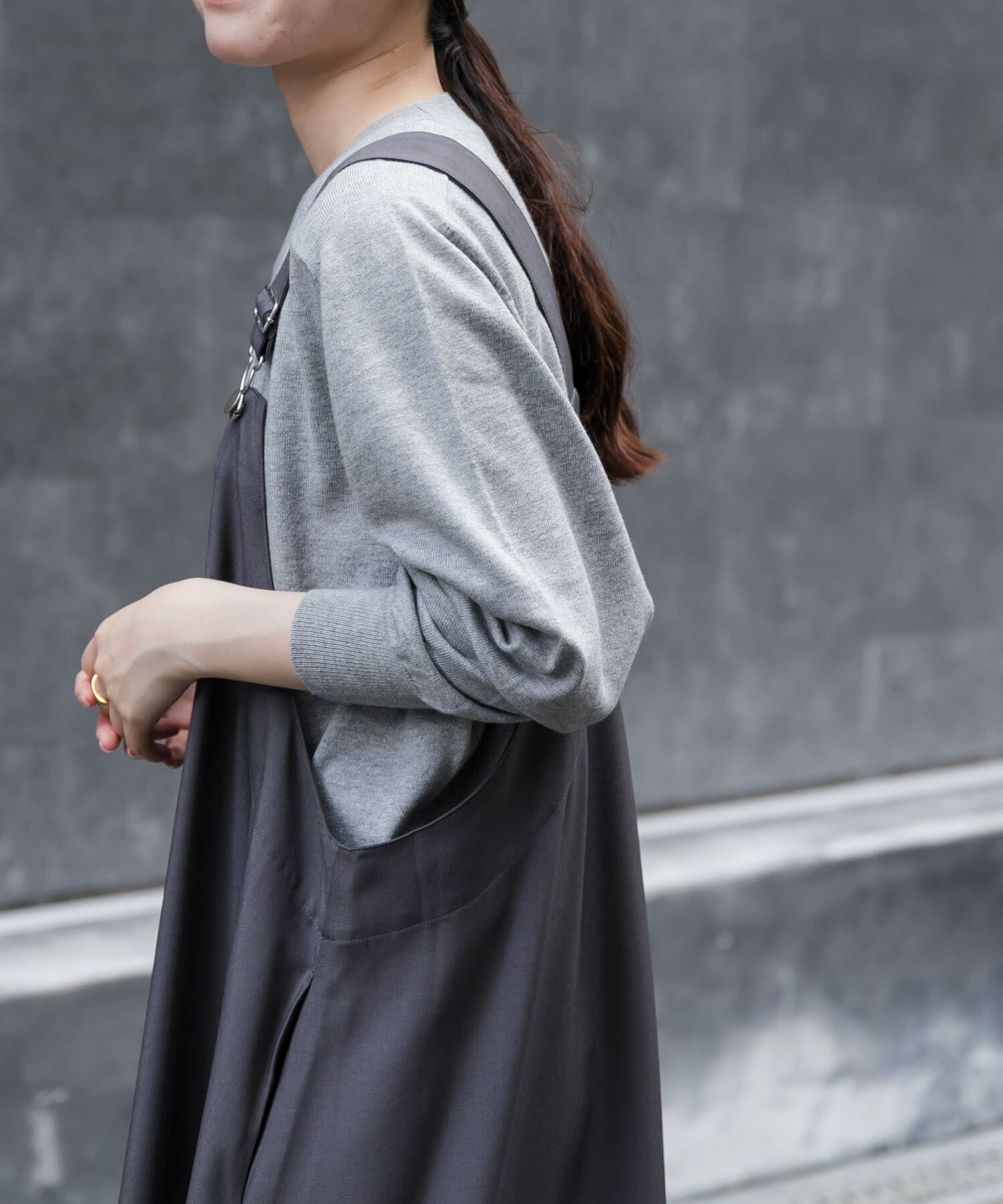 URBAN RESEARCH DOORS「FORK&SPOON　コットンウールクルーネックニット」|ニット・セーター|