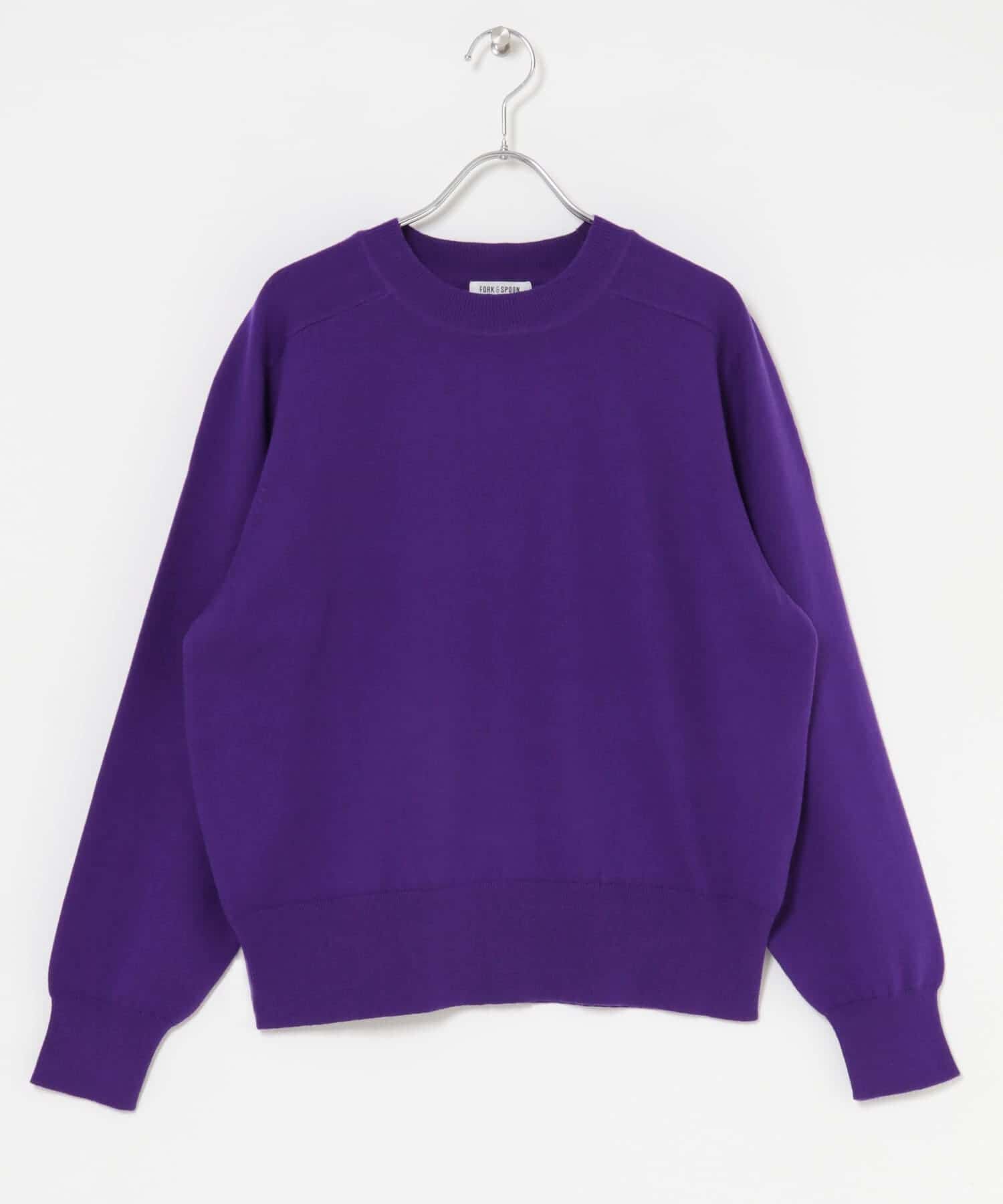 URBAN RESEARCH DOORS「FORK&SPOON　コットンウールクルーネックニット」|ニット・セーター|