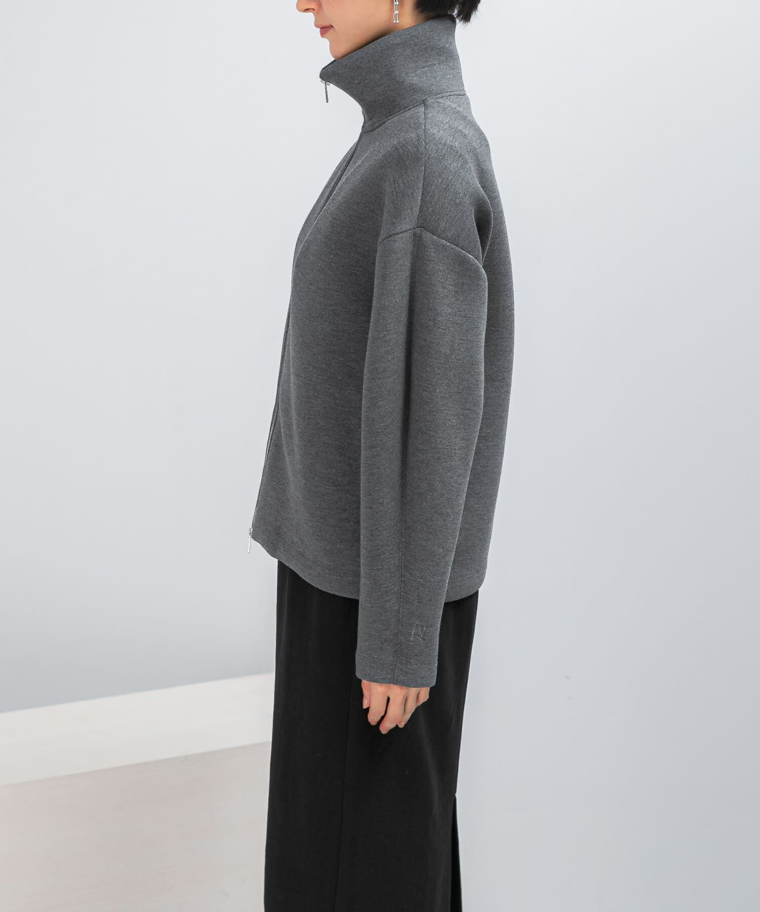 URBAN RESEARCH ROSSO「『WEB限定』刺繍スタンドダンボールブルゾン」|ノーカラーコート|