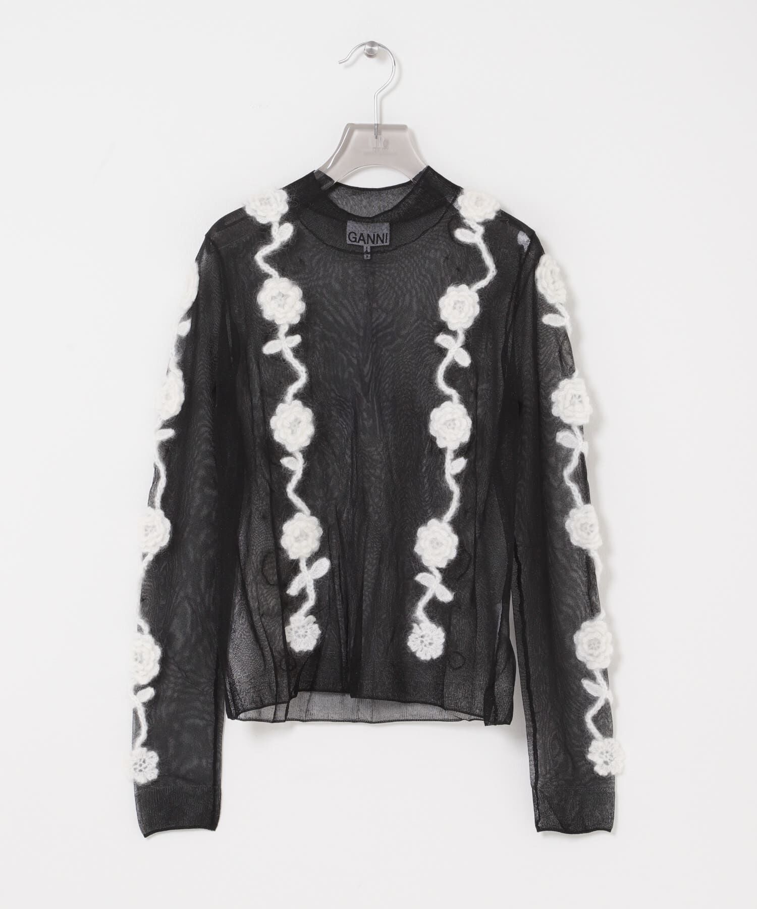 URBAN RESEARCH「GANNI　Flower Crochet Applique」|その他|ブラック