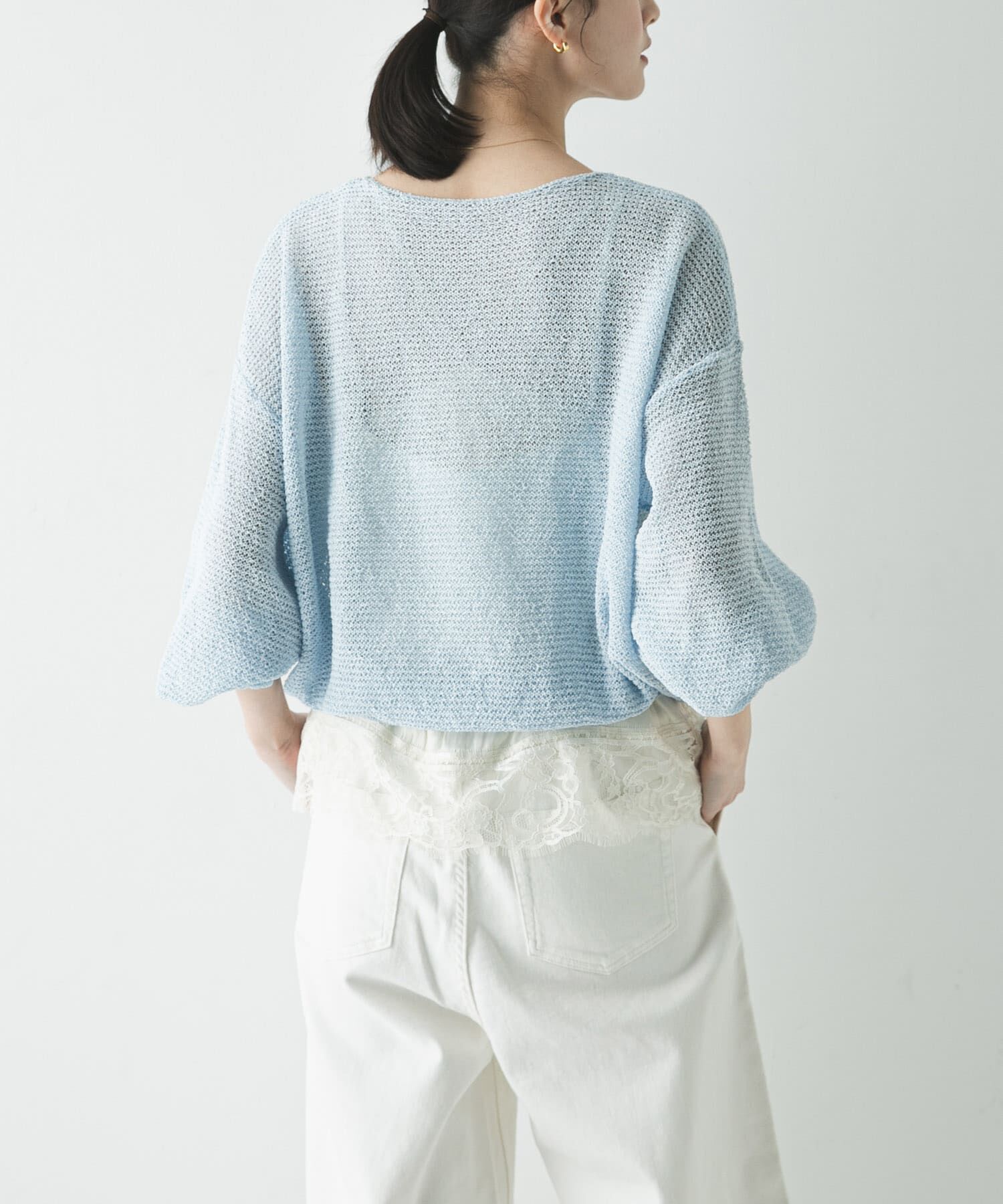 URBAN RESEARCH「ペーパーヤーンボートネックニット」|ニット・セーター|