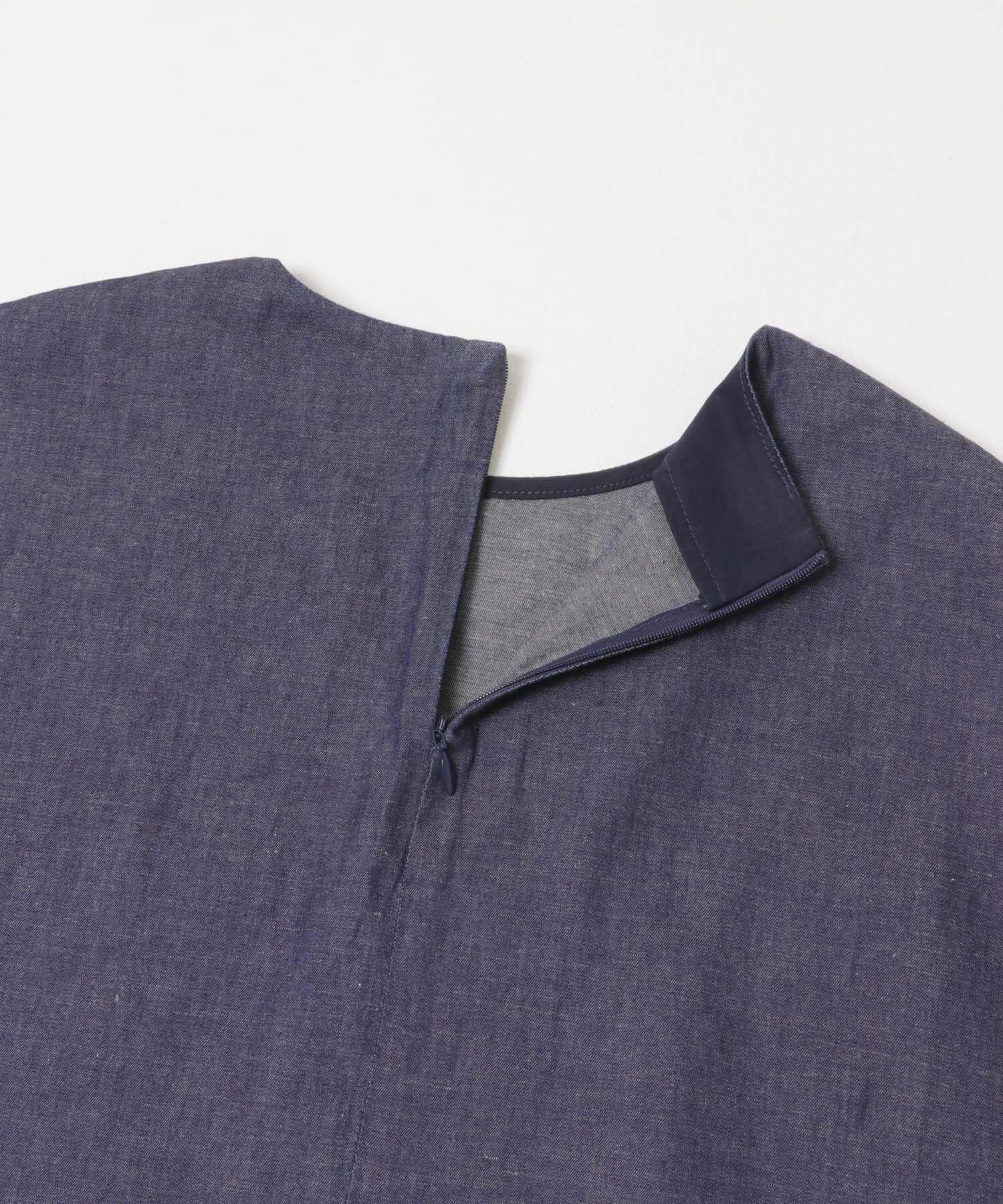 かぐれ「綿麻デニムプルオーバー」|シャツ・ブラウス|