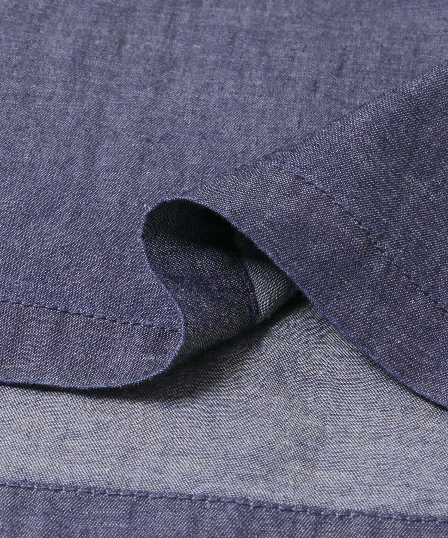 かぐれ「綿麻デニムプルオーバー」|シャツ・ブラウス|