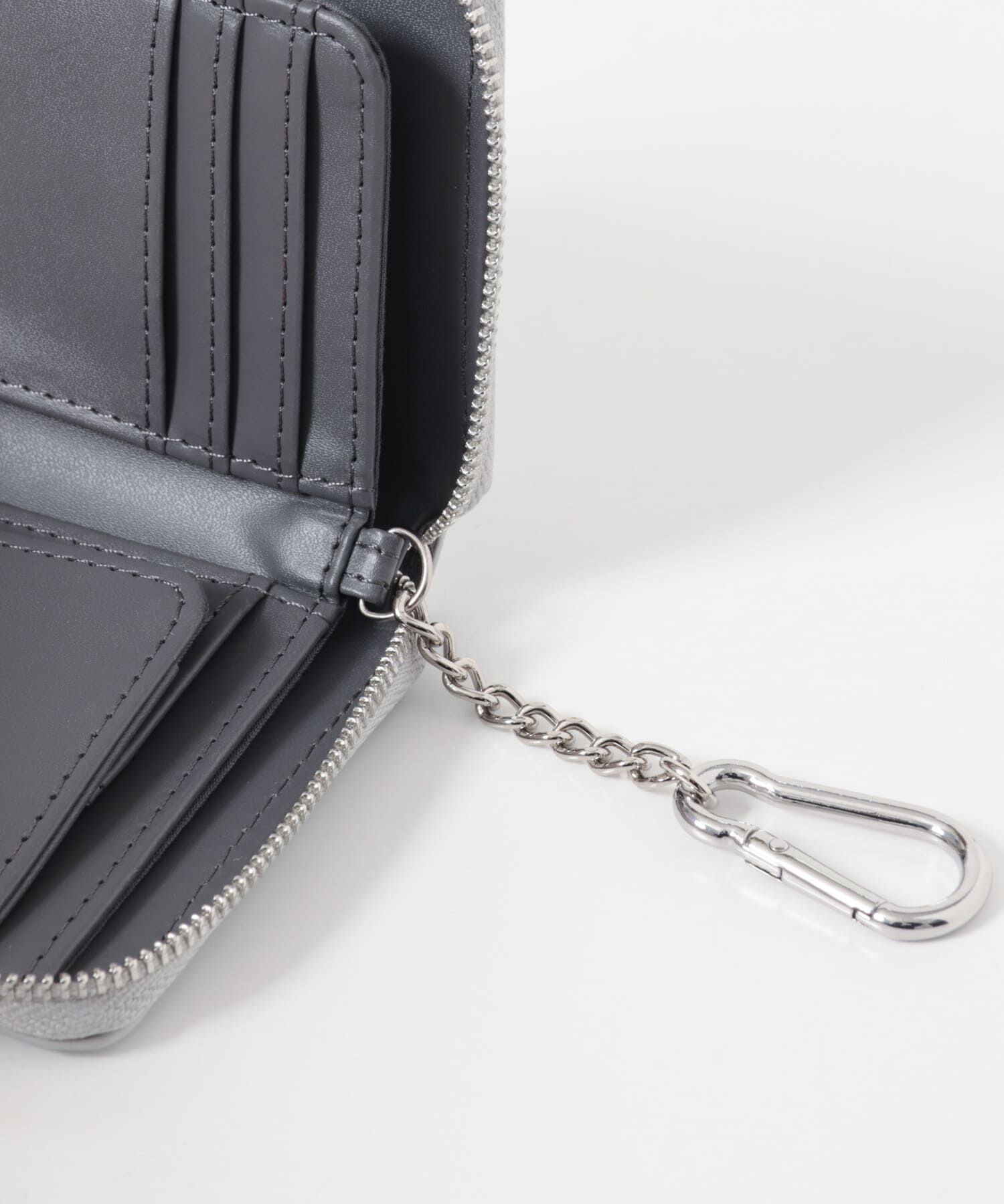  「カラビナ付きスリムウォレット」|財布|