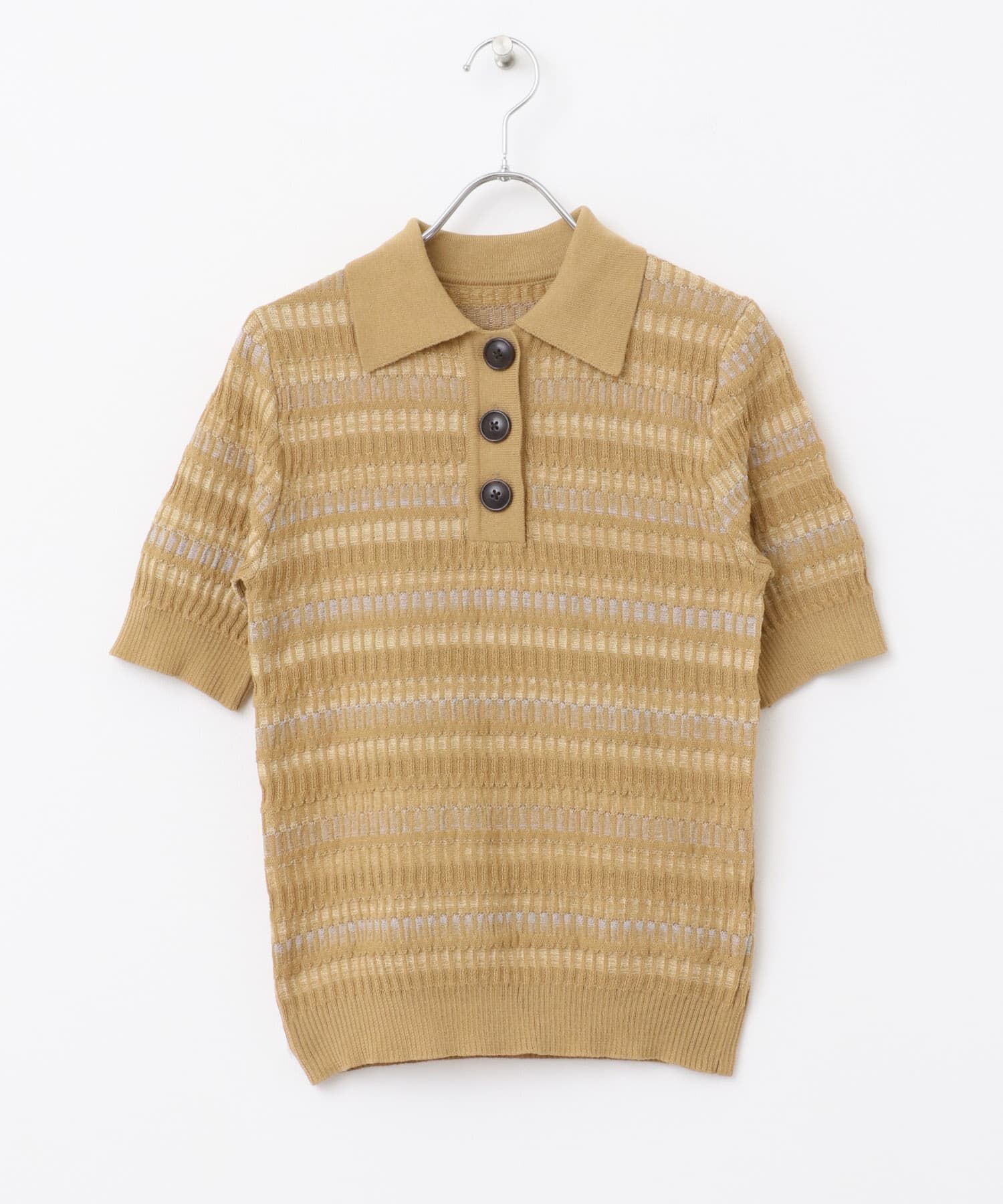 SENSE OF PLACE by URBAN RESEARCH「マルチボーダーエリツキトップ」|ニット・セーター|