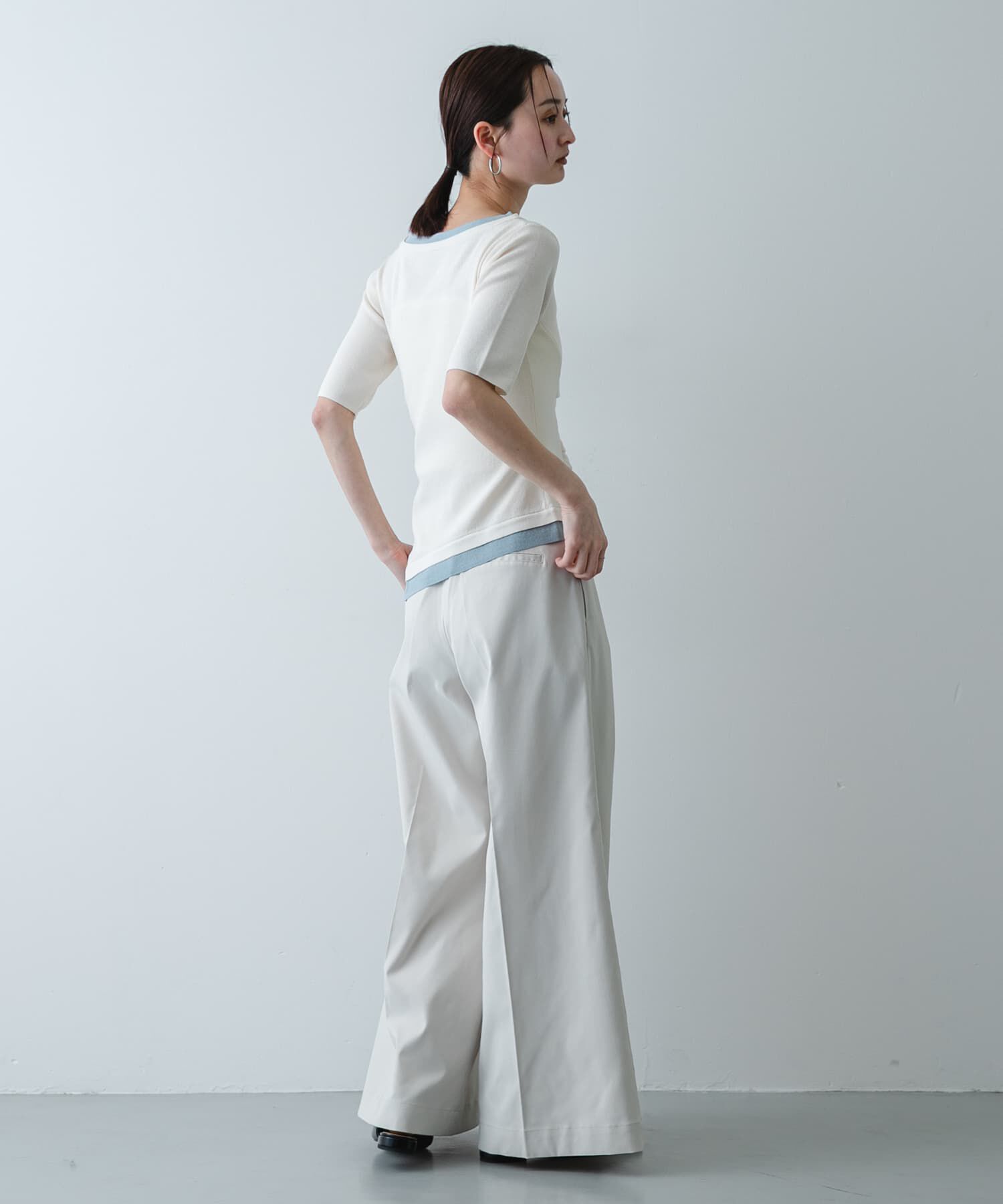 SENSE OF PLACE by URBAN RESEARCH「『洗濯可』レイヤードアシメセーター」|ニット・セーター|