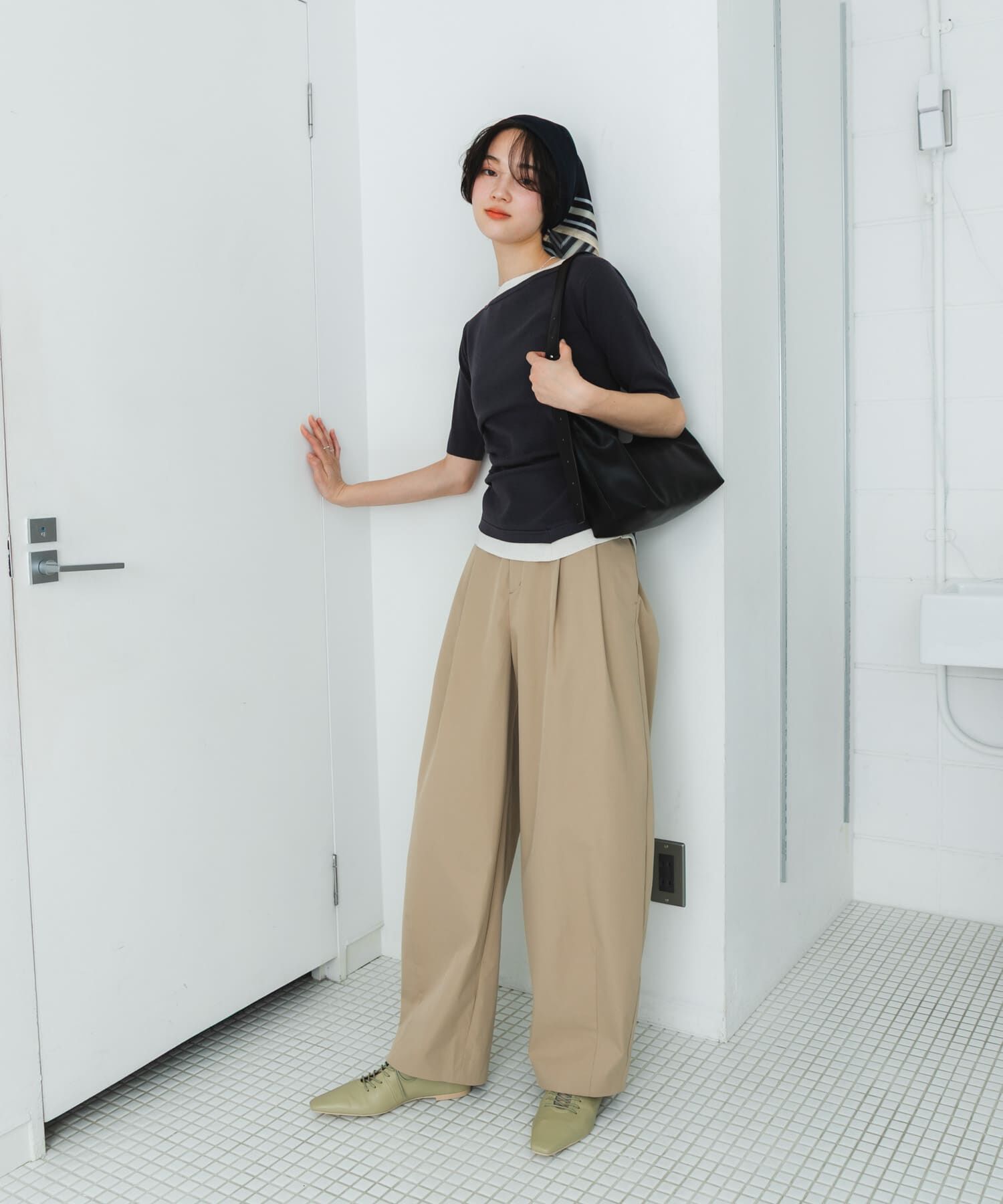 SENSE OF PLACE by URBAN RESEARCH「『洗濯可』レイヤードアシメセーター」|ニット・セーター|