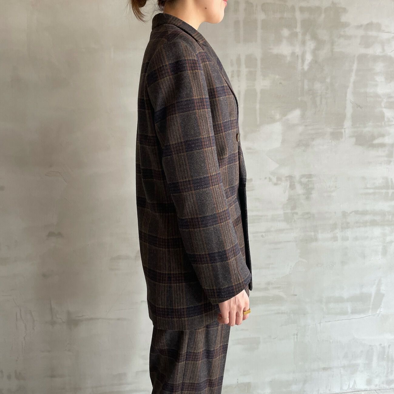 HELIOPOLE「HELIOPOLE the Ellison W Jacket (TOMAS WOOL CHECK)」|デニムジャケット|