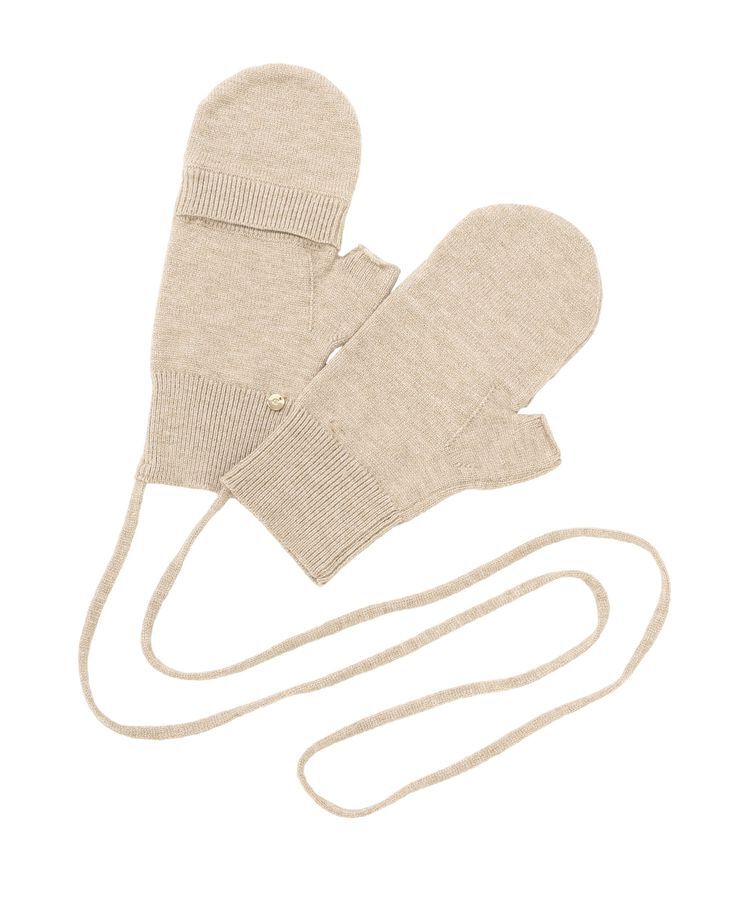 earth music&ecology「チャーム付きニットミトン」|その他|