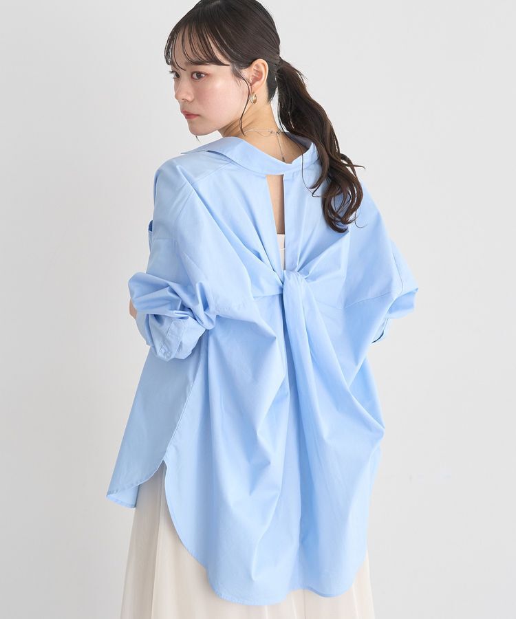 earth music&ecology「バックツイストオーバーシャツ」|シャツ・ブラウス|