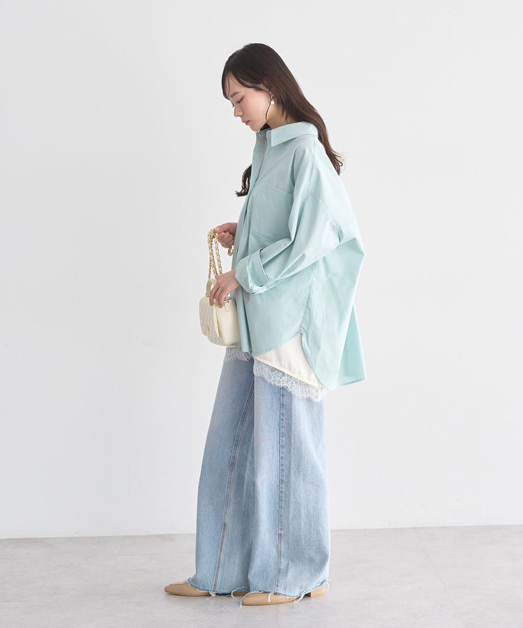 earth music&ecology「バックツイストオーバーシャツ」|シャツ・ブラウス|