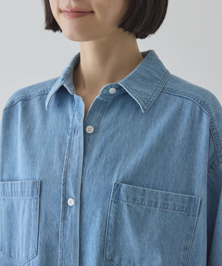 AMERICAN HOLIC「デニムシャツワンピース」|ワンピース|
