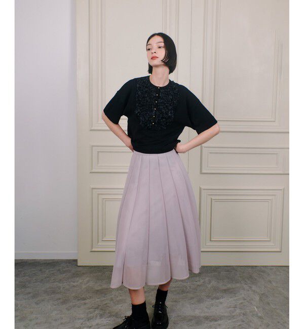 LOULOU WILLOUGHBY「【LOULOU WILLOUGHBY】ダブルラッセルシアースカート」|スカート|