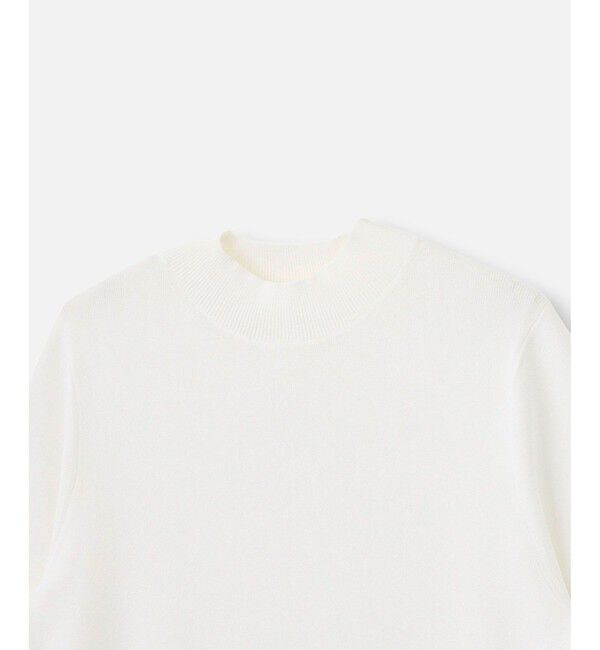 allureville「◇総針モックネック5分袖プルオーバー」|ニット・セーター|