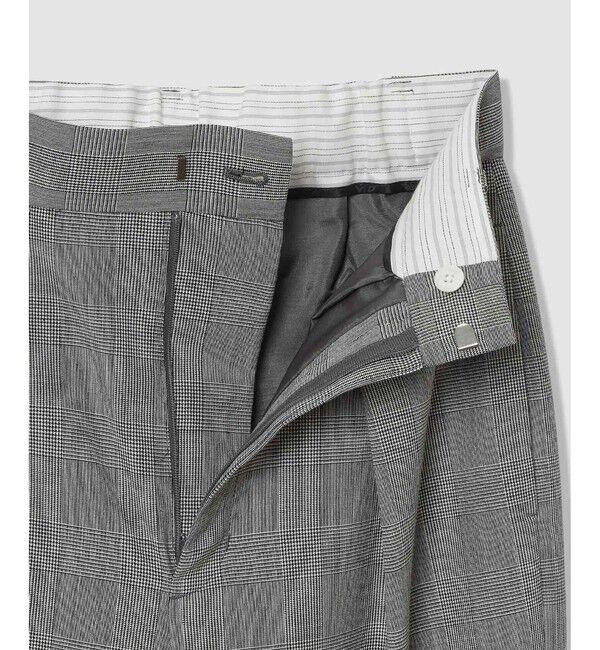 allureville「ディープタックチェックパンツ」|チノ|