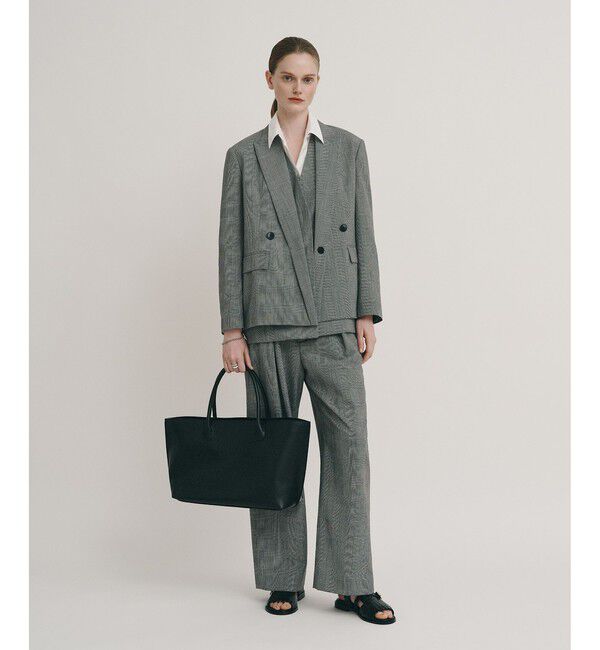 allureville「ポプリンチェックスリットジレ」|その他|