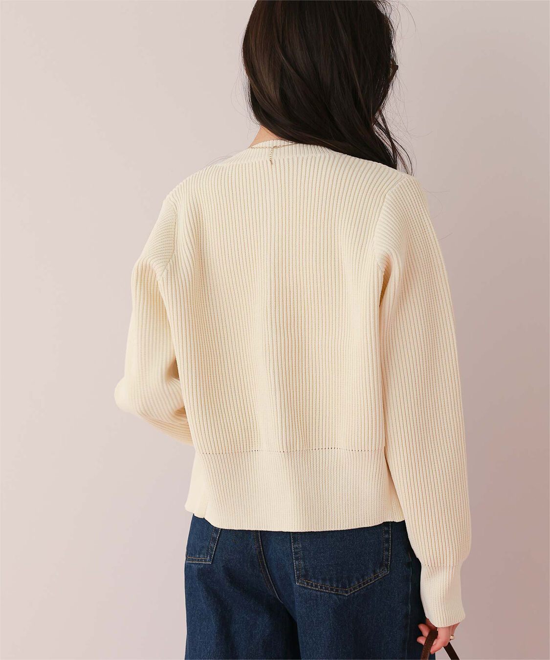 titivate「ミニシルバー釦デザインニットカーディガン」|ニット・セーター|