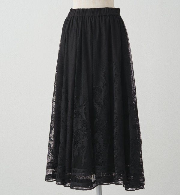  「【手洗い可能】成形レース スカート」|スカート|