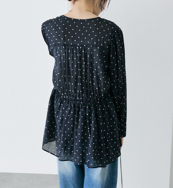  「グリッタードットペプラムブラウス」|シャツ・ブラウス|