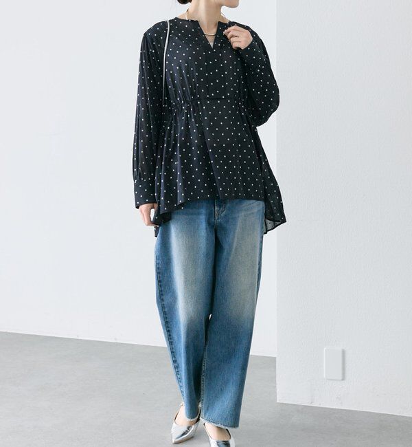  「グリッタードットペプラムブラウス」|シャツ・ブラウス|