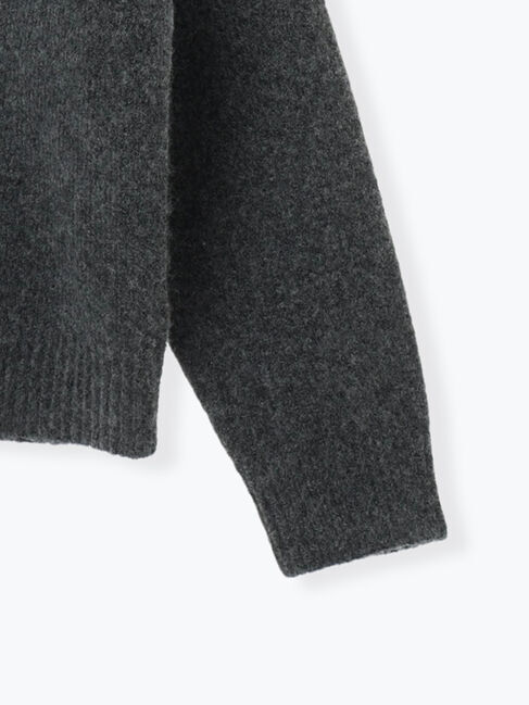 Lugnoncure「ウール混ふわふわクルーネックカーディガン」|カーディガン|