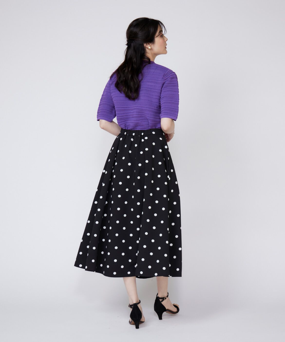 Maglie le cassetto「ボリュームタックスカート」|フレア|