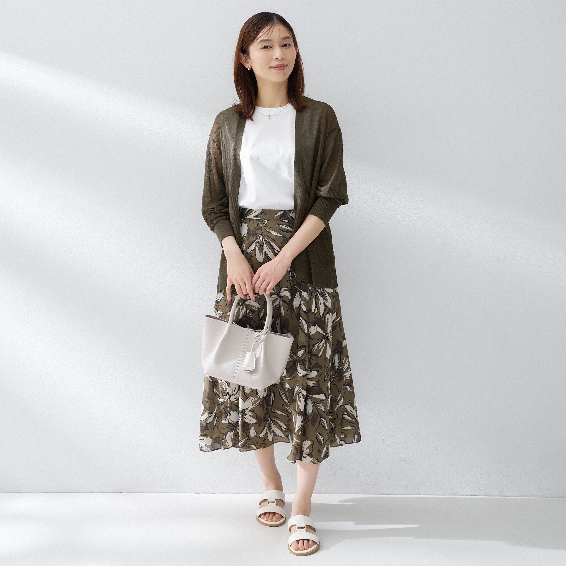 UNTITLED「コットンリネンカーディガン」|カーディガン|