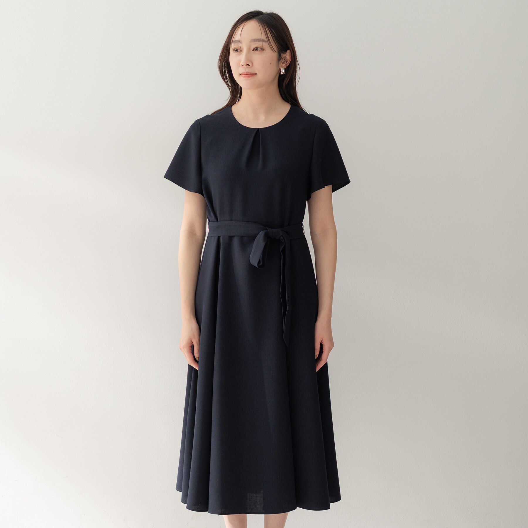 UNTITLED「ドレープツイルワンピース」|ワンピース|