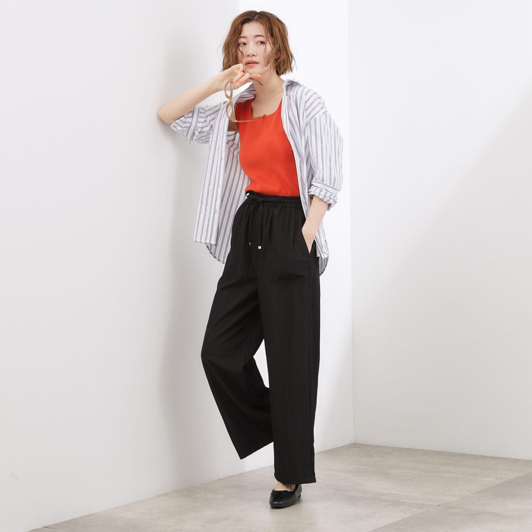 grove「【貴島明日香さん着用】一度着たら手放せない、驚きの伸びを備えたコットンナイロンストレッチシャツ」|シャツ・ブラウス|