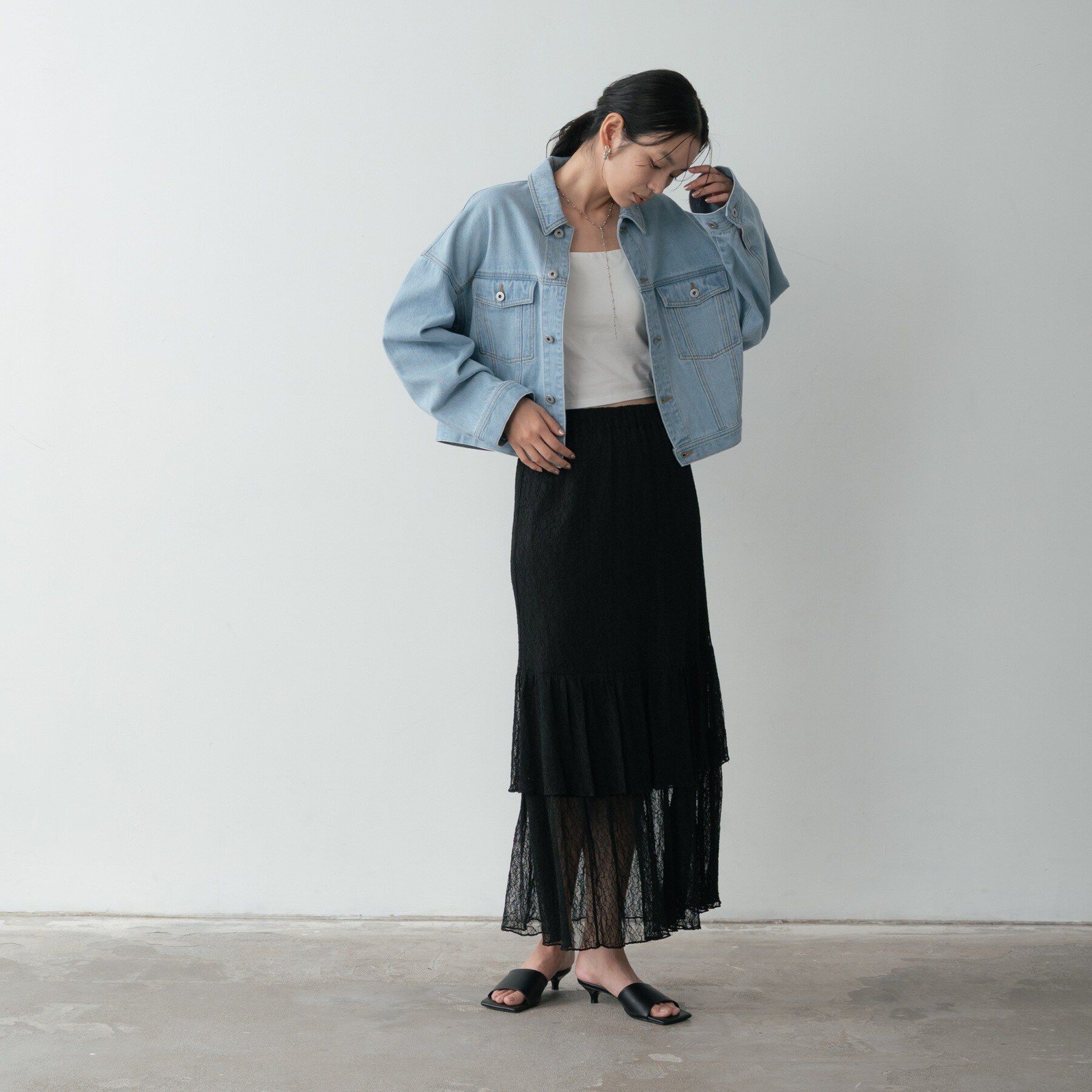 GALLEST「ボックスデニムジャケット」|デニムジャケット|