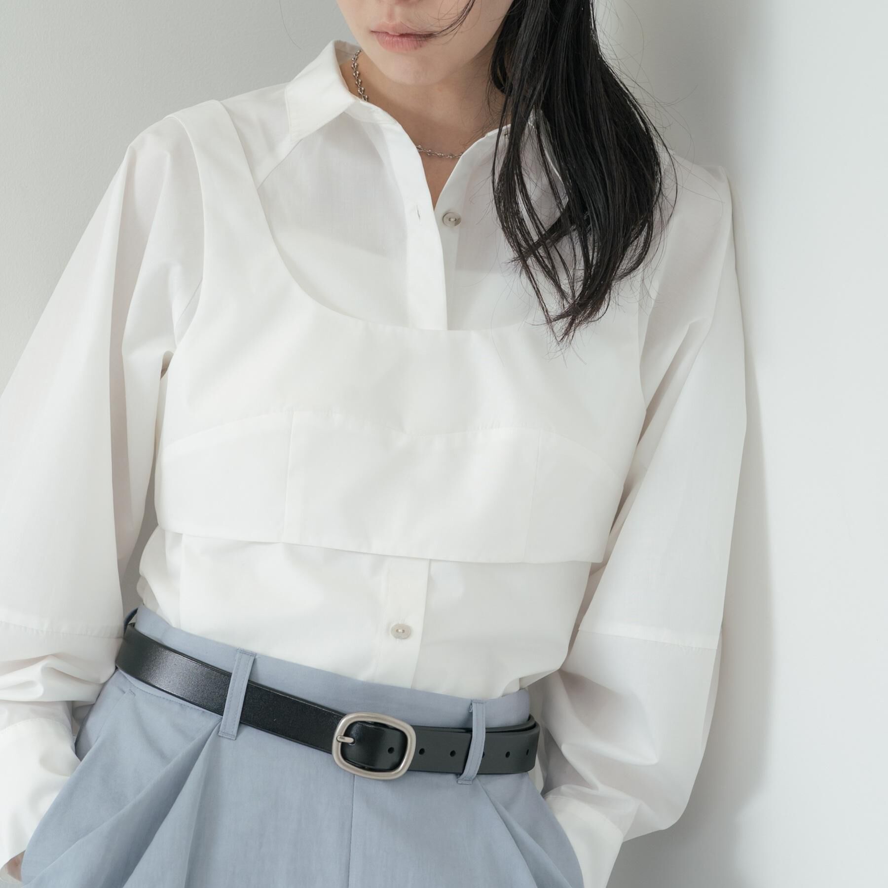 GALLEST「ビスチェSETフォルムシャツ」|シャツ・ブラウス|