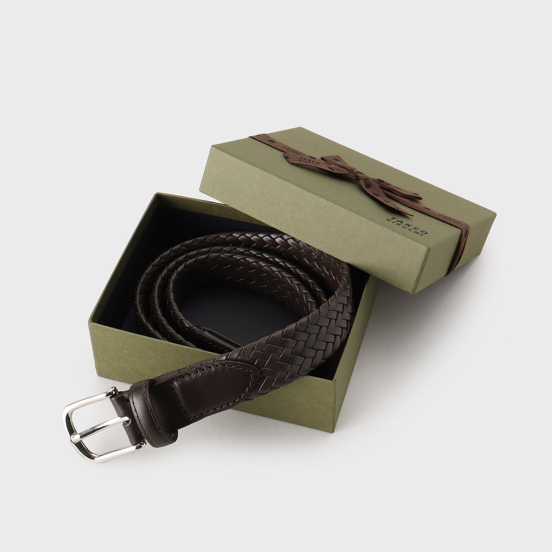 TAKEO KIKUCHI「【GIFT】レザーメッシュベルト」|ベルト|