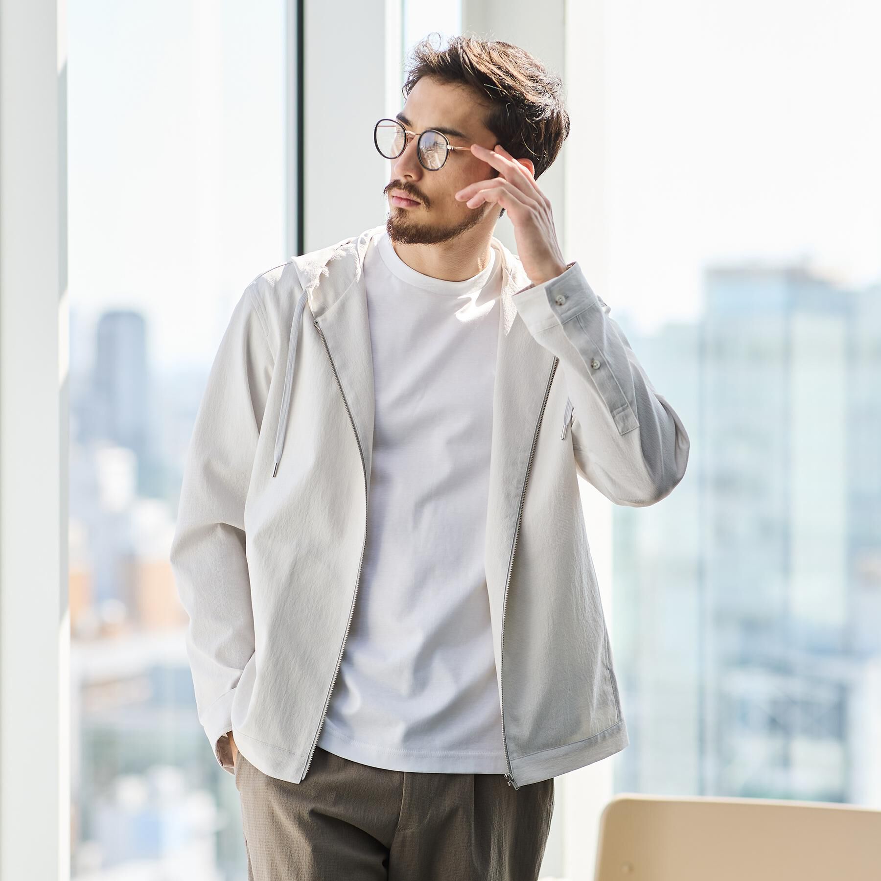 TAKEO KIKUCHI「【撥水・洗える・シワになりにくい】 リランチェ（R） フードブルゾン」|ブルゾン・スタジャン|