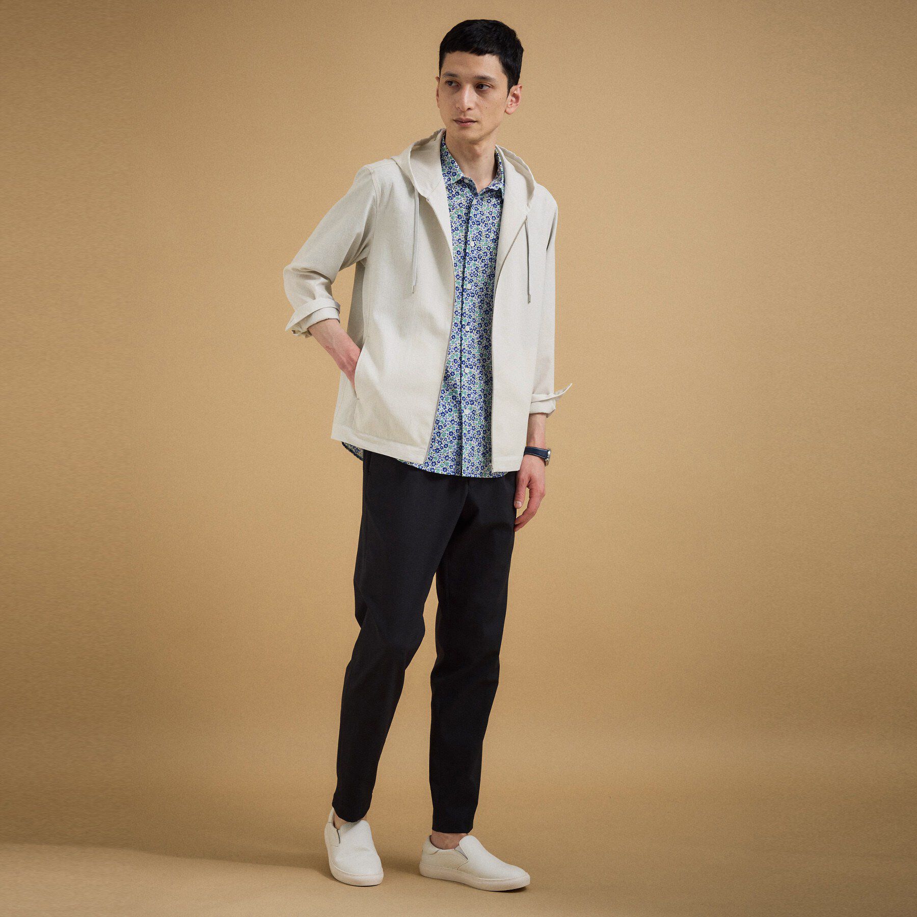 TAKEO KIKUCHI「【撥水・洗える・シワになりにくい】 リランチェ（R） フードブルゾン」|ブルゾン・スタジャン|